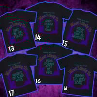 Image 9 of VIOLET Halloween Movie Night Unisex Tees | Most Likely to Hog the Popcorn 