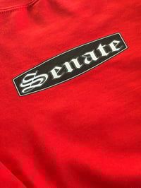 Image 4 of Senate "Halo" Midweight Sweater - RED 