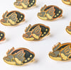 Pig-Nosed Turtle - Tiny Reptile Enamel Pins