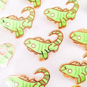 Green Iguana - Tiny Reptile Enamel Pins