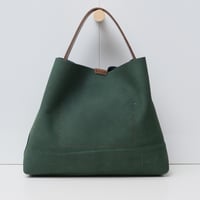 Image 5 of Ode to a Furoshiki in napped forest green