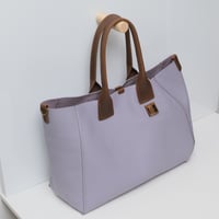 Image 2 of Slouchy 3-panel Tote in light lavender