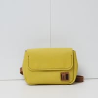 Image 1 of Tiny Fanny Pack in pebbled mellow yellow