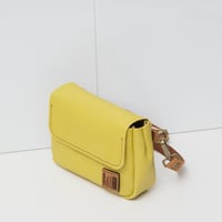 Image 5 of Tiny Fanny Pack in pebbled mellow yellow