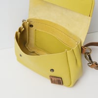 Image 6 of Tiny Fanny Pack in pebbled mellow yellow