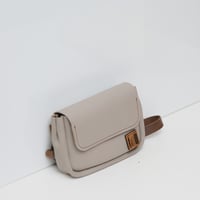 Image 2 of Tiny Fanny Pack in pebbled light gray