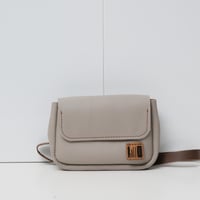 Image 1 of Tiny Fanny Pack in pebbled light gray