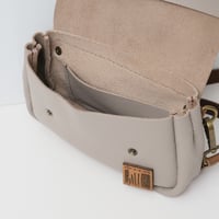 Image 6 of Tiny Fanny Pack in pebbled light gray