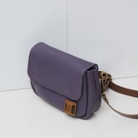 Image 4 of Tiny Fanny Pack in pebbled deep purple