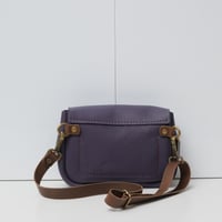 Image 3 of Tiny Fanny Pack in pebbled deep purple