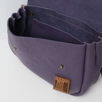 Image 6 of Tiny Fanny Pack in pebbled deep purple