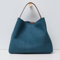 Image 3 of Ode to a Furoshiki in napped oxford blue