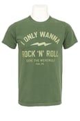 Image of *BRAND NEW* - "I Only Wanna Rock 'n' Roll" T-shirt - FREE SHIPPING