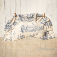 Image 1 of Grand Gyoza Toile de Jouy Beige et Bleu