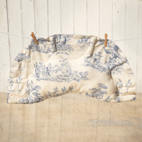Image 2 of Grand Gyoza Toile de Jouy Beige et Bleu