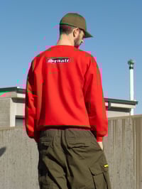 Image 3 of Senate "Halo" Midweight Sweater - RED 