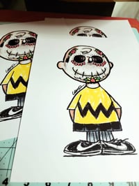 Image 3 of Day of the Dead Charlie Brown Print
