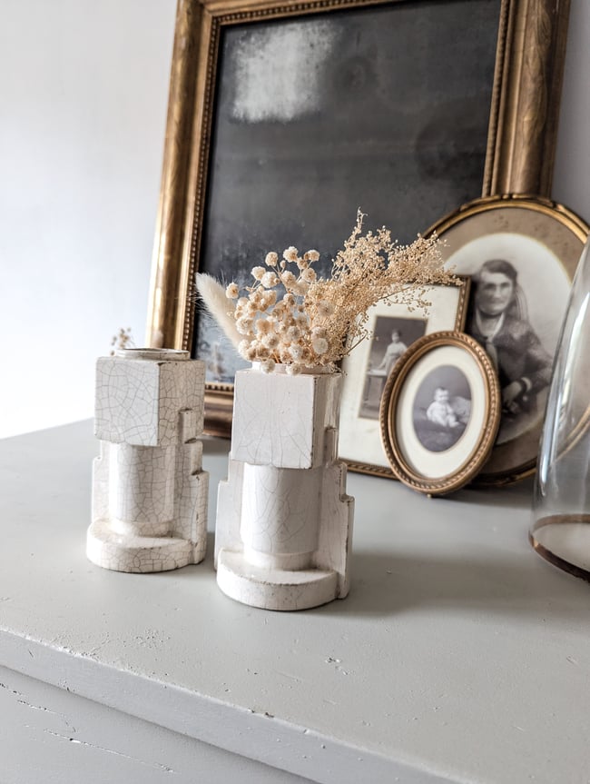 Vases craquelés Art deco