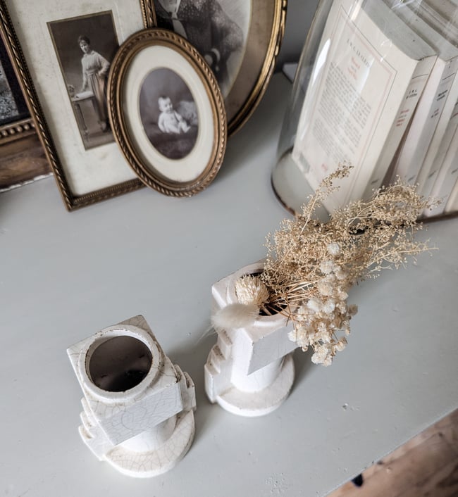 Vases craquelés Art deco