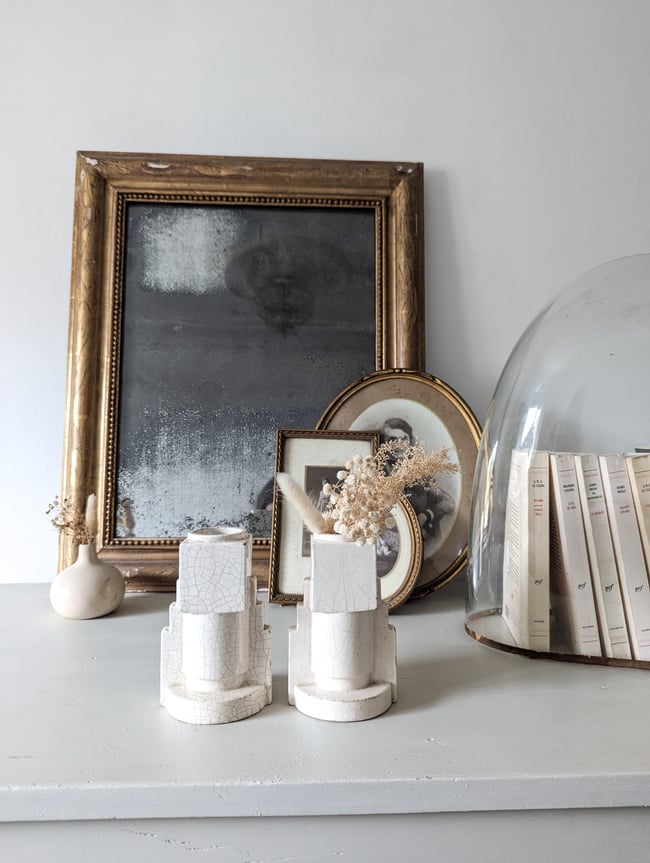 Vases craquelés Art deco