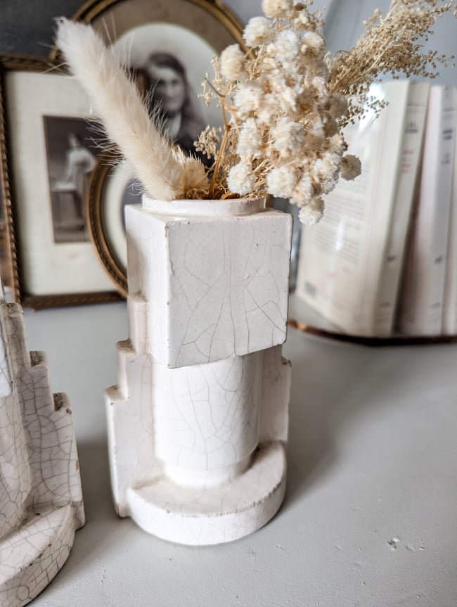 Vases craquelés Art deco