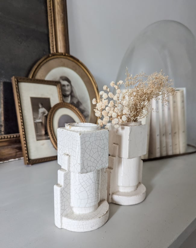 Vases craquelés Art deco