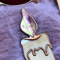 Image 2 of Chandelle flamme rose