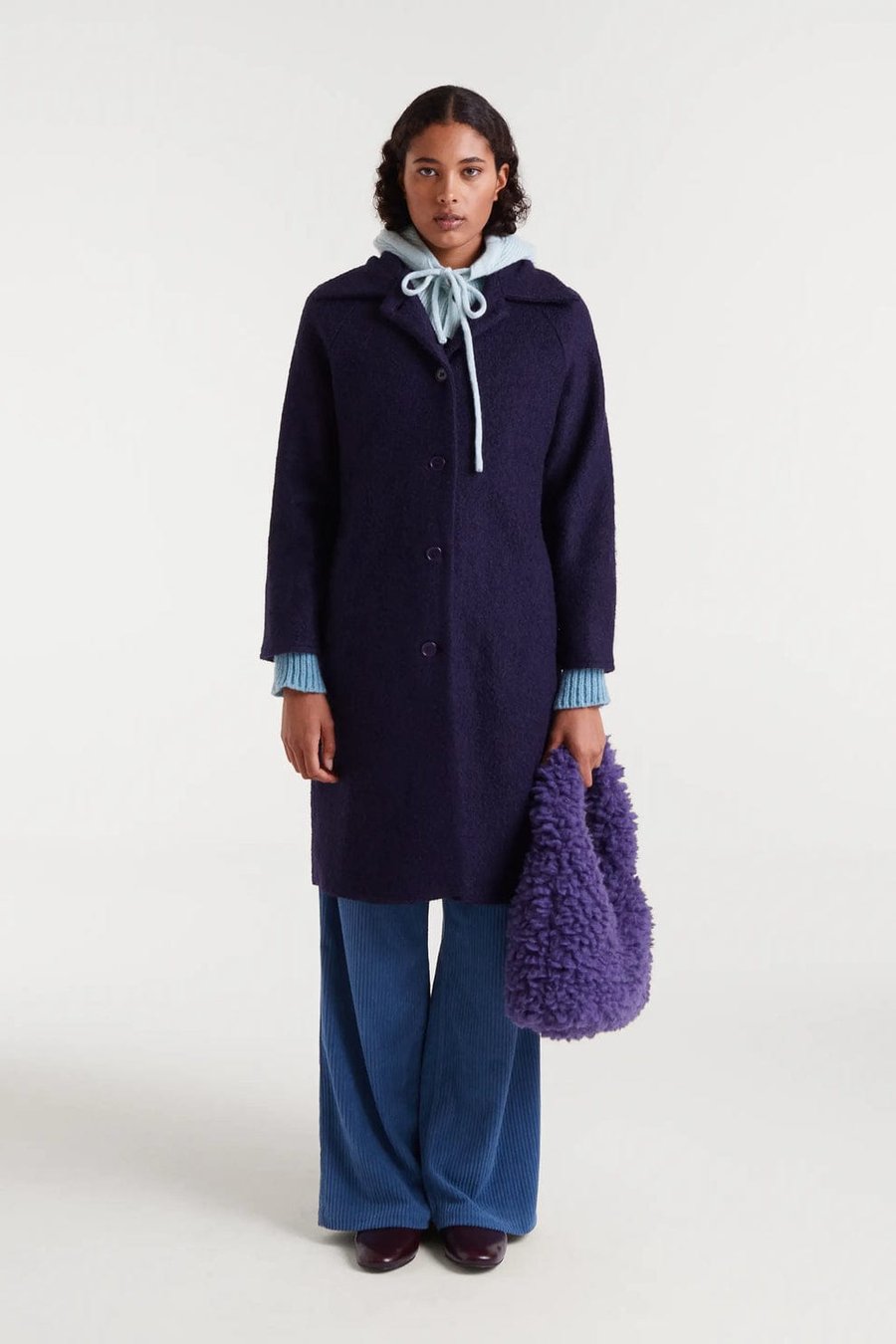 Image of 4-Abrigo largo Navy Blue