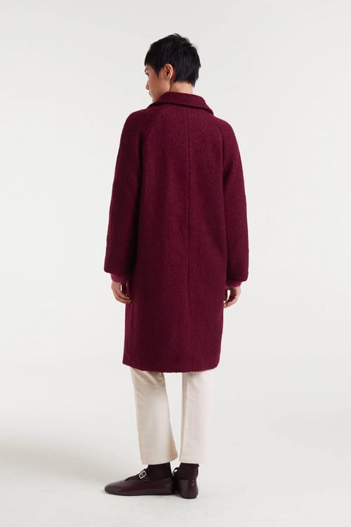 Image of 4-Abrigo largo magenta