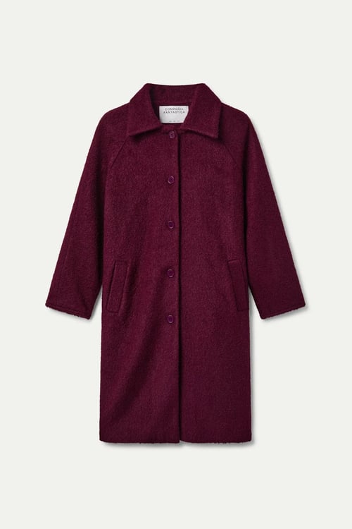 Image of 4-Abrigo largo magenta