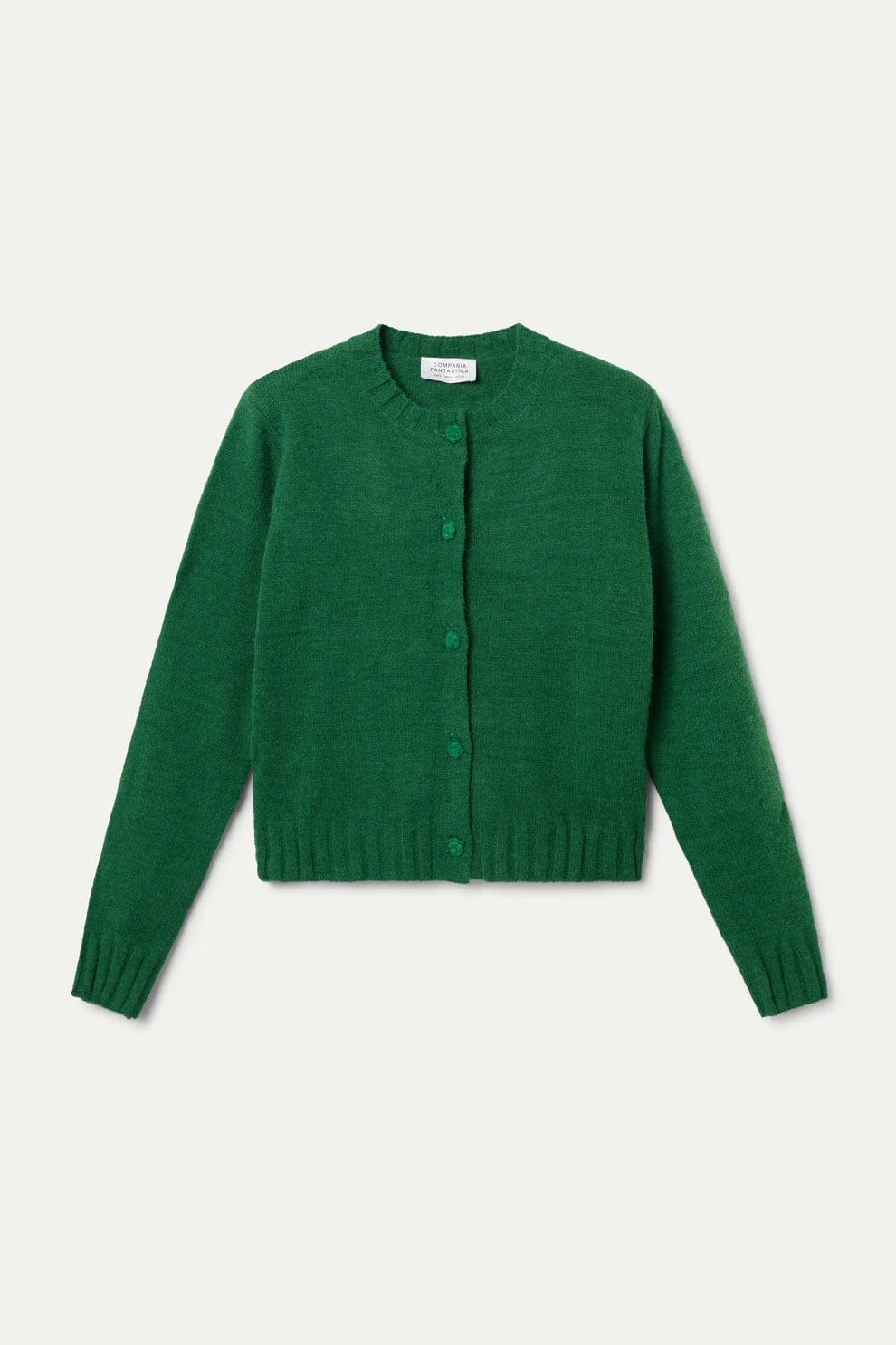 Image of 1-Cardigan de punto verde