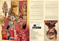 Image 7 of TANK GIRL POSTER MAGAZINE #21 - with 1989 Fridge Magnet, postcard, print, and trade card