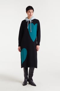 Image 1 of VESTIDO MIDI JACQUARD EST SUPER GREEN HEART