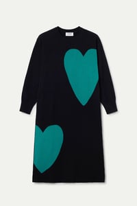 Image 2 of VESTIDO MIDI JACQUARD EST SUPER GREEN HEART