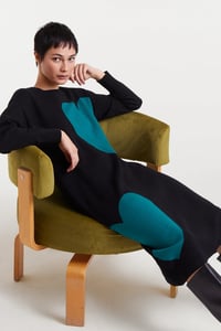 Image 5 of VESTIDO MIDI JACQUARD EST SUPER GREEN HEART