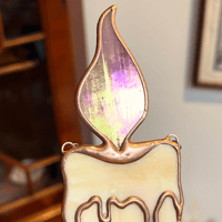 Image 4 of Chandelle flamme rose