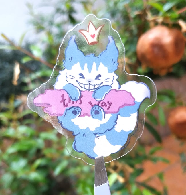 ✦Cheshire Cat clear sticker✦
