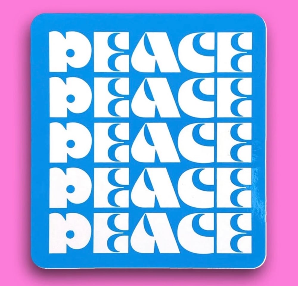 Image of “PEACE” STICKER 3-PACK.