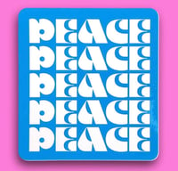 Image 1 of “PEACE” STICKER 3-PACK.