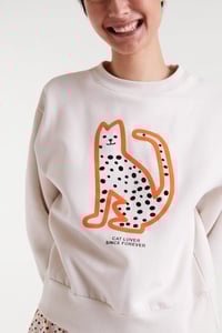 Image 4 of SUDADERA CON EST CAT LOVER SINCE FOREVER