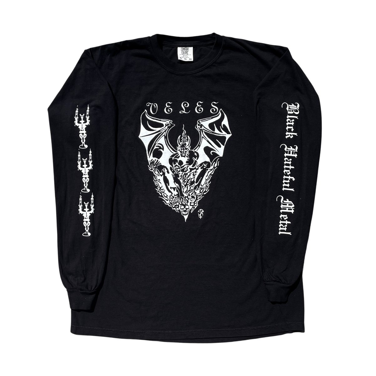 Image of BLACK HATEFUL METAL (LONG SLEEVE)