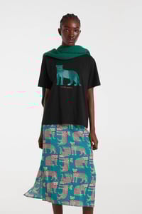 Image 4 of CAMISETA ALGODÓN  PRINT LEOPARDO