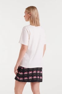 Image 2 of CAMISETA ALGODÓN CON BORDADO FLORAL