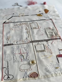 Image 1 of House Embroidery Template