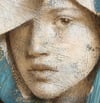 "Portrait with phthalo blue" 