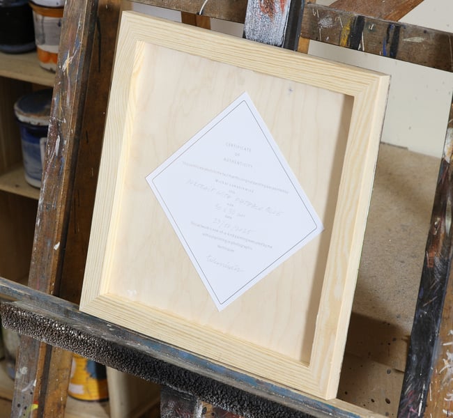 "Portrait with phthalo blue" 