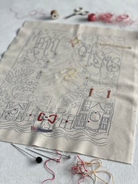 Image 1 of Christmas Time Embroidery Template