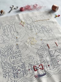 Image 3 of Christmas Time Embroidery Template