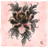 Peony in Pink (8x8") Original