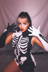 WORN SKELETON COSTUME